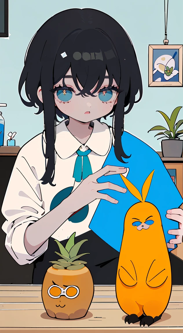 nerd,(obra de arte,melhor qualidade,high resolution,ultra_detalhado:1.2),
1 garota,Sozinho,plano_peito,pequeno,detalhado_face,ahoge,detalhado_olhos,
(curto_cortado_cabelo:1.5), (gato_ouvidos:1.1), (Preto_capuzie,superdimensionado:1.2),gargantilha,longo_franja,(capuz_abaixo),Copos,
(detalhado_Fundo),dentro de casa