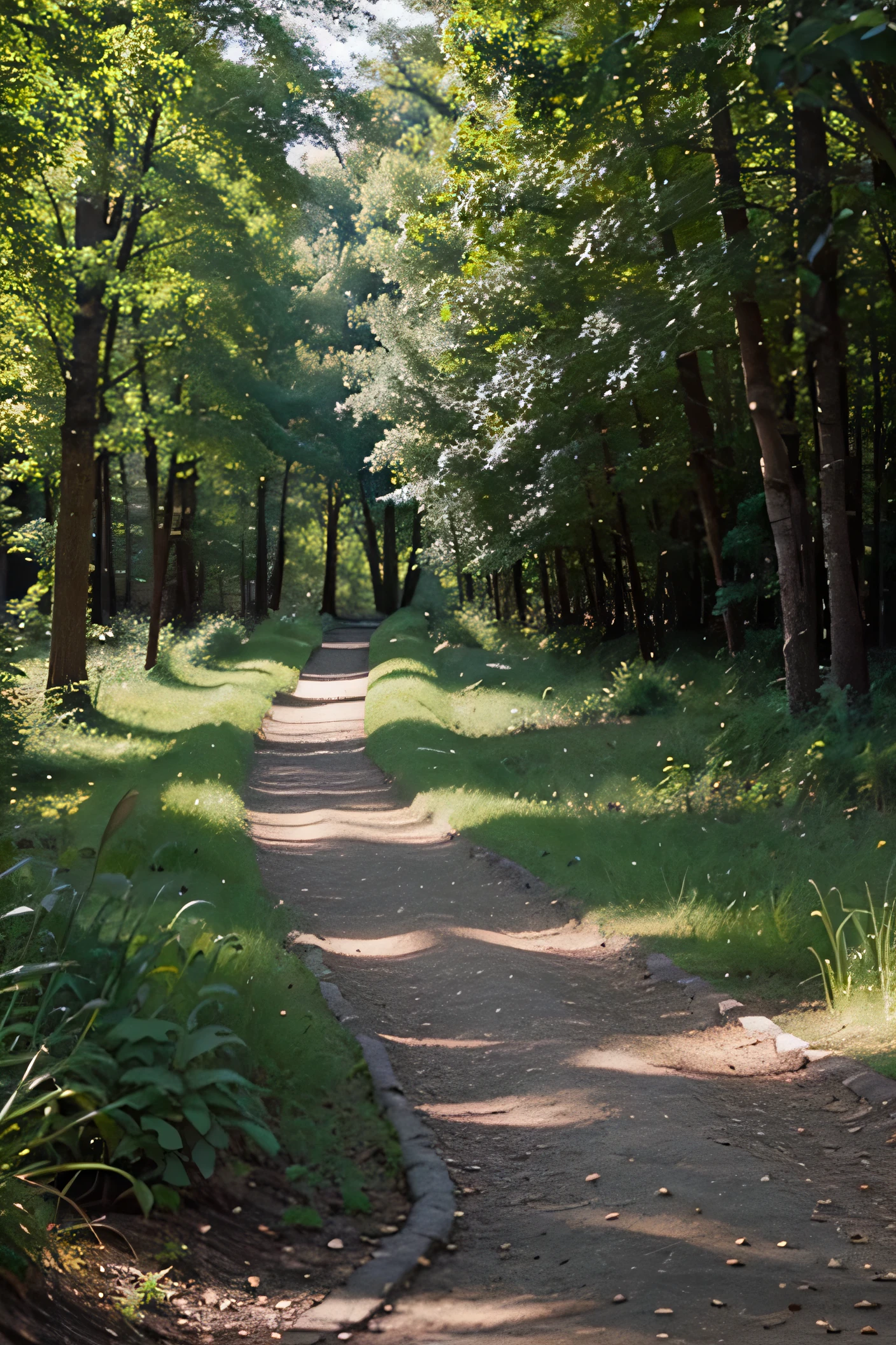 Mostre uma viagem por caminhos naturais, simbolizando a jornada da vida guiada pelo Senhor.