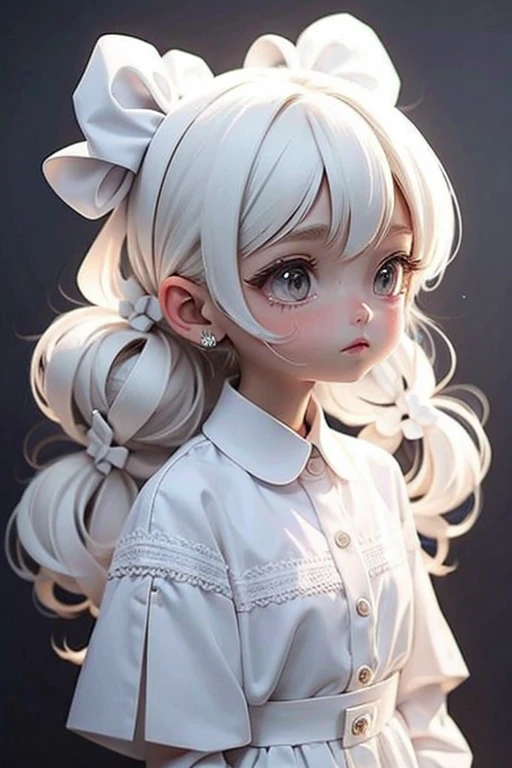 1hairbow, white