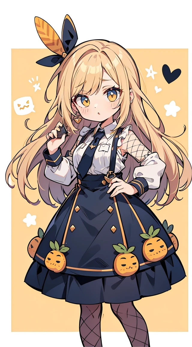 1 garota em, corpo todo, Design de personagem, ((Coque macio cabelo laranja claro)), ((eyes are yellow)), (Pedido de molho), ((Grampo de cabelo branco)), (Toupeira sob o olho esquerdo), franja longa, Eyes are hearts, Lavagemcerebral, seios grandes e cheios, alta qualidade, Sacanagem, Magic Reform, Traje estilo bruxa, Fishnet pantyhose, cintas-ligas, salto alto preto, plano amplo, Detailed arrest background