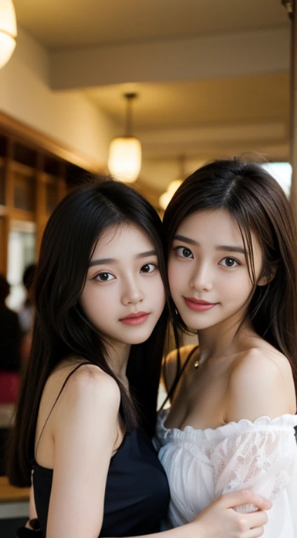 ((hyperbest quality)), ((masterpiece)), (detailed), three girl in forrest, three japanese girl, perfect face, detailed face, ultra HD resolution, two girl fullbody in one castle, naked, nude, big , openlegs, realistic photo, realistic skin, open legs, goddess,