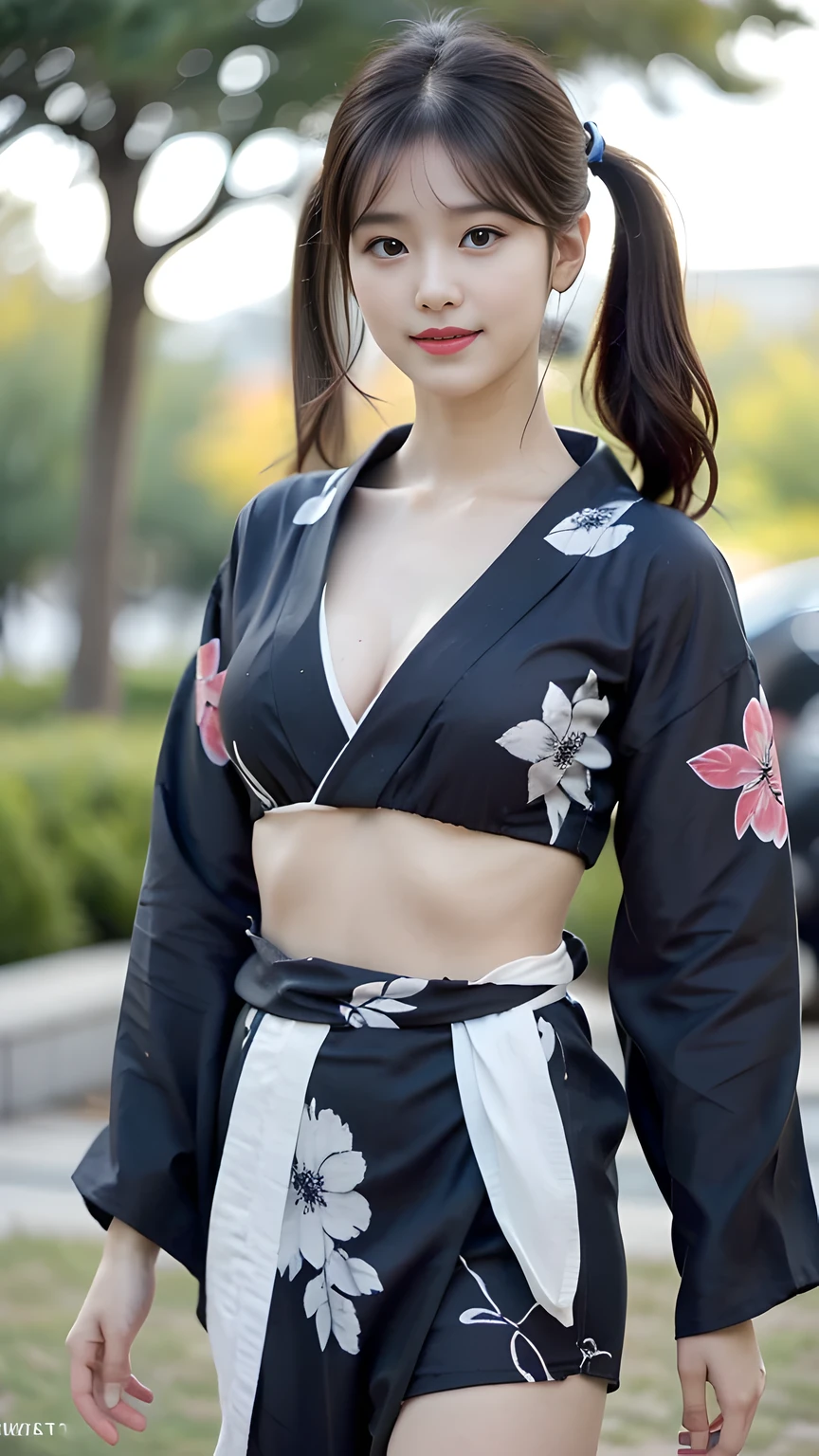 Change to wearing a bikini swimsuit