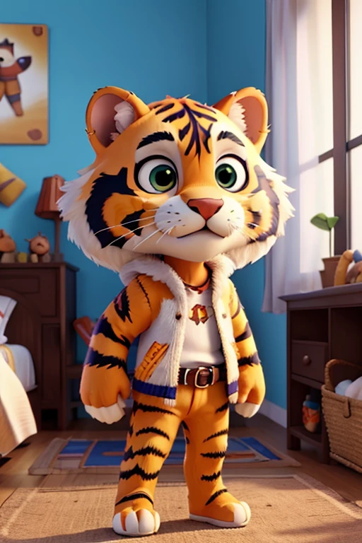 criar personagem tigre infantil