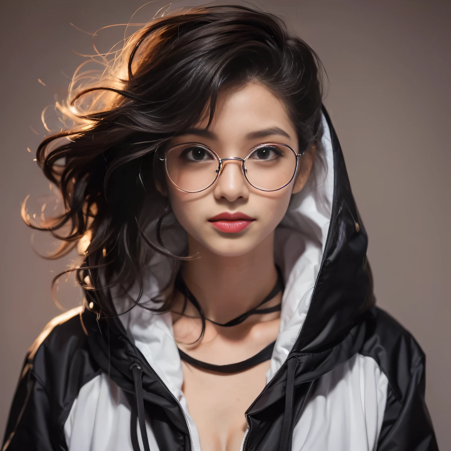((best quality, 8k, masterpiece: 1.3)), 1 girl, Slim Abs Beauty: 1.3, (Casual hairstyle, big breasts: 1.2), skirt: 1.1, The face is super delicate, exquisite eyes, double eyelids, Smile, Home