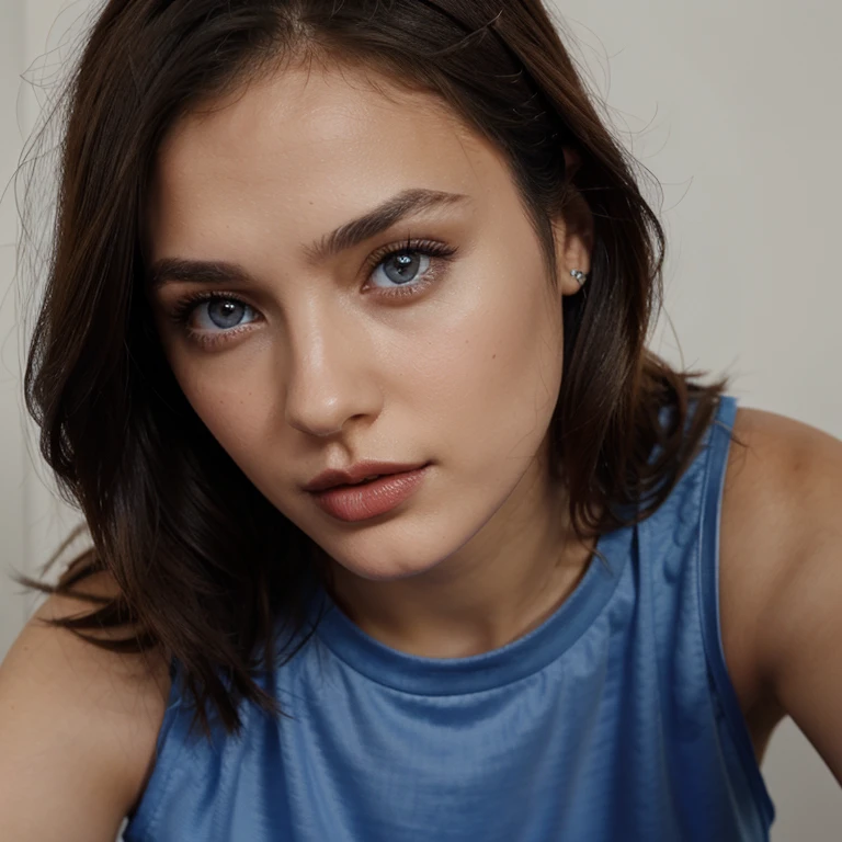 (Best quality,4K,8K,A high resolution,tmasterpiece:1.2),ultra - detailed,(actual,realistically,realisticlying:1.37),Daz 3D Girl,Low RA:T-shirtT-shirt1,beautidful eyes,beautiful detailed lips,Extremely detailed eyes and face,Long eyelashes,physically-based renderingt,sporty attire,vibrant with colors,Studio lighting