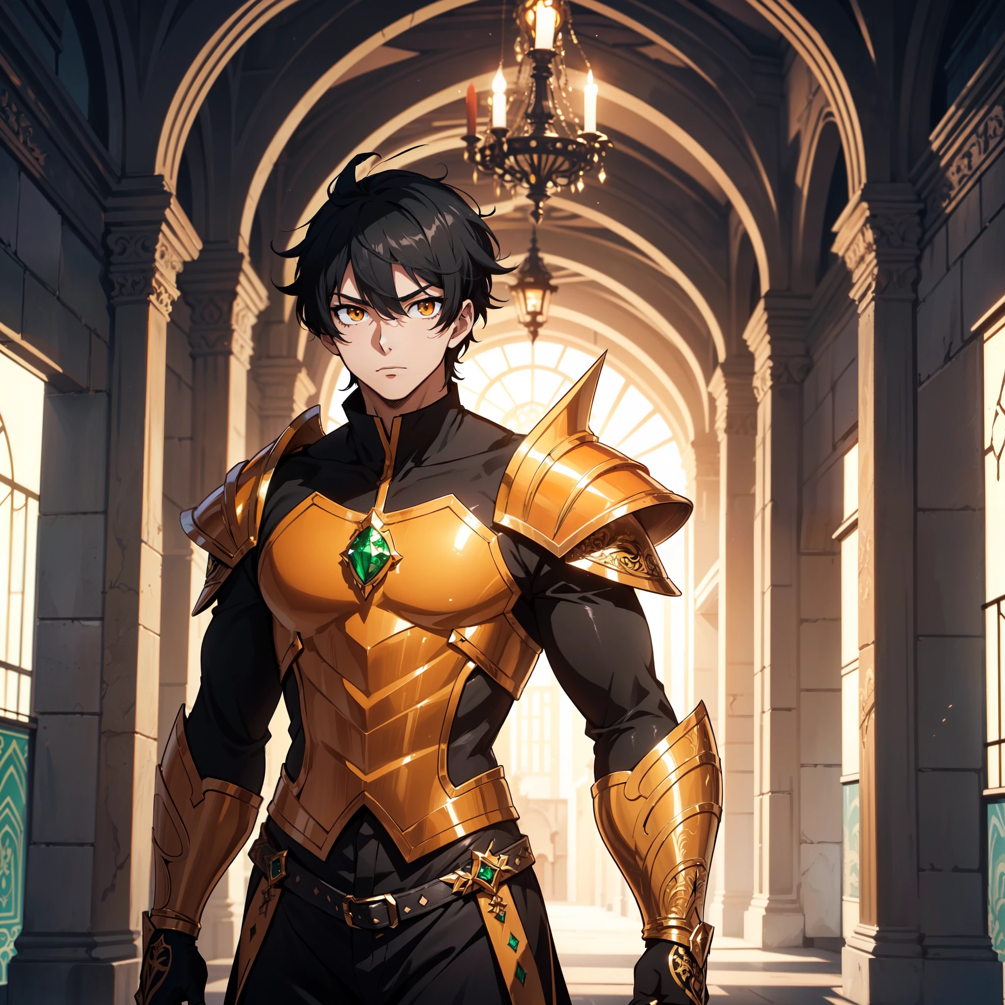 128K Ultra High Definition,
128K Ultra High Quality,
128K Ultra High Resolution,
Best Definition,
Best Quality,
Best Resolution,
Perfectly Detailed,
Perfectly Designed,
Extremely Detailed,
Extremely Designed,
Hyper Detailed,
Hyper Definition,
Hyper Quality,
Hyper Resolution,
Masterpiece,
(((Anime))),
Body Shot,
(((Boy))),
Handsome,
Muscular Body,
(((Black Short Hair))),
(((Orange Eyes))),
(((Hyper Detailed & Perfectly Designed With Ultra High Quality Emerald Warlord Armor))),
(((Inside Of Medieval Royal Palace Background Scenery))),