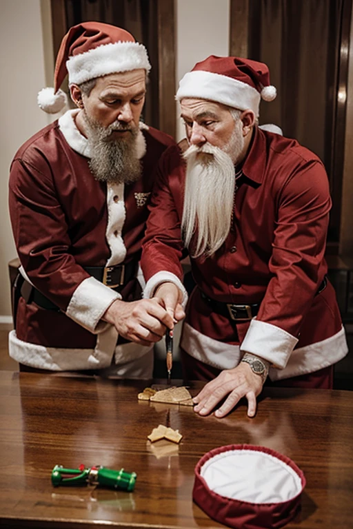 Santa teaching someone how to get over addiction