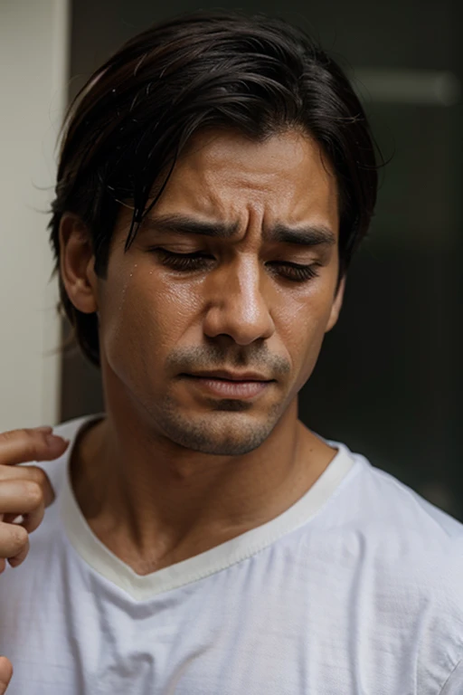 man crying