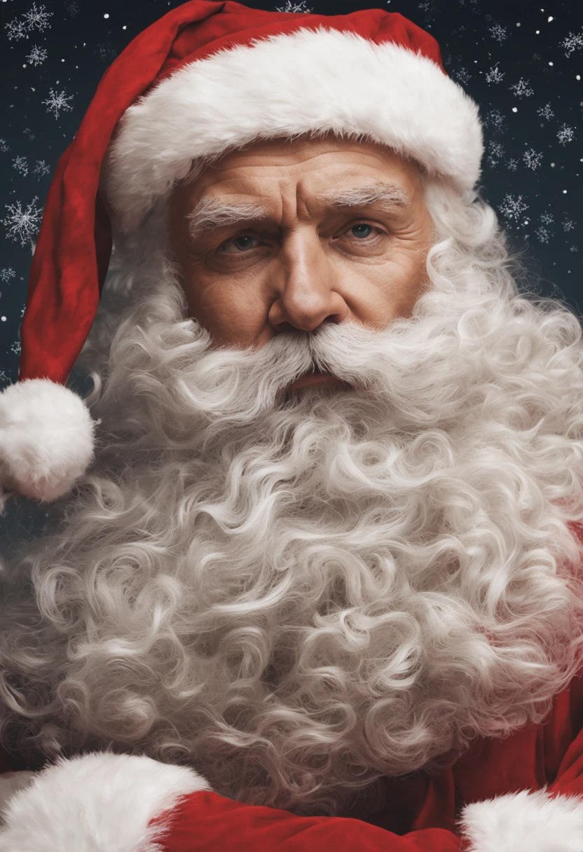 Santa looking like he has empathy for you