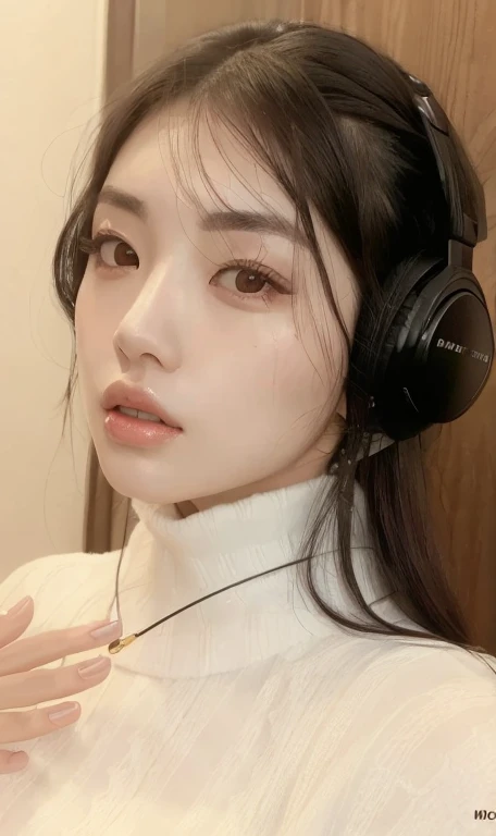 arafed woman con auriculares on looking at the camera, con auriculares, con auriculares, portrait of han so hee, jennie rosa ?????, ulzzang, han so hee, muchacha coreana, con auriculares negros, han so hee, foto de perfil en la cabeza, han so hee, han so hee, hermosa mujer surcoreana, han so hee
