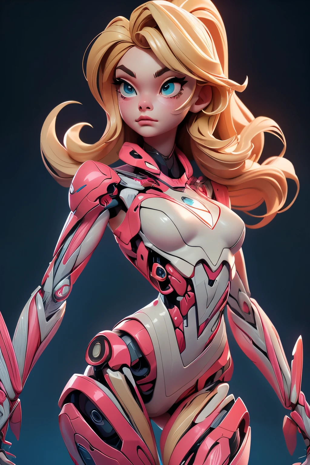 garota superhero ("Elle Fanning"), (corpo magro:1.3), Emissivo, Cintilante, neon, (Anatomia correta:1.4), robotic organs