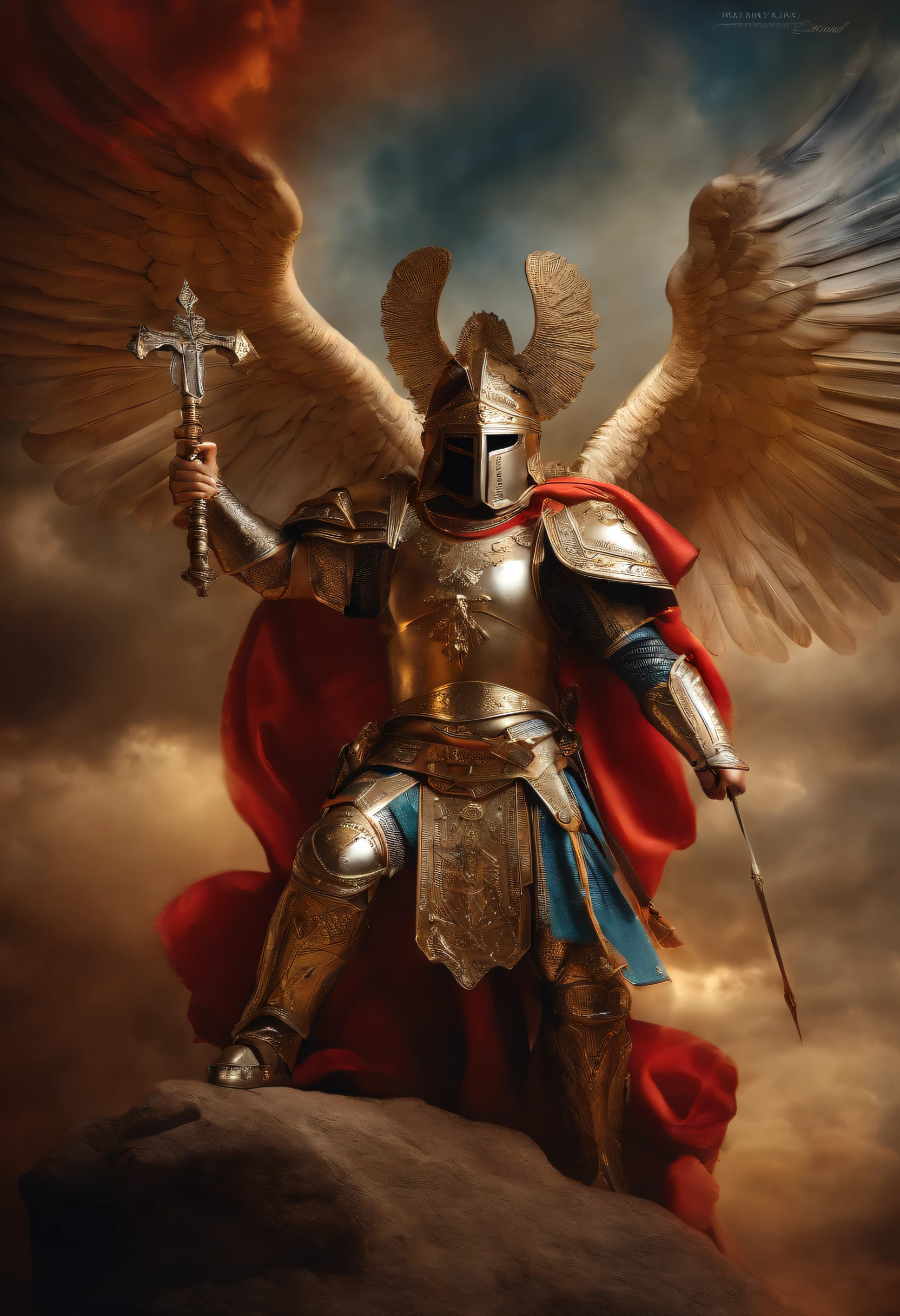 st Michael Angle guerreiro com amor de guerra