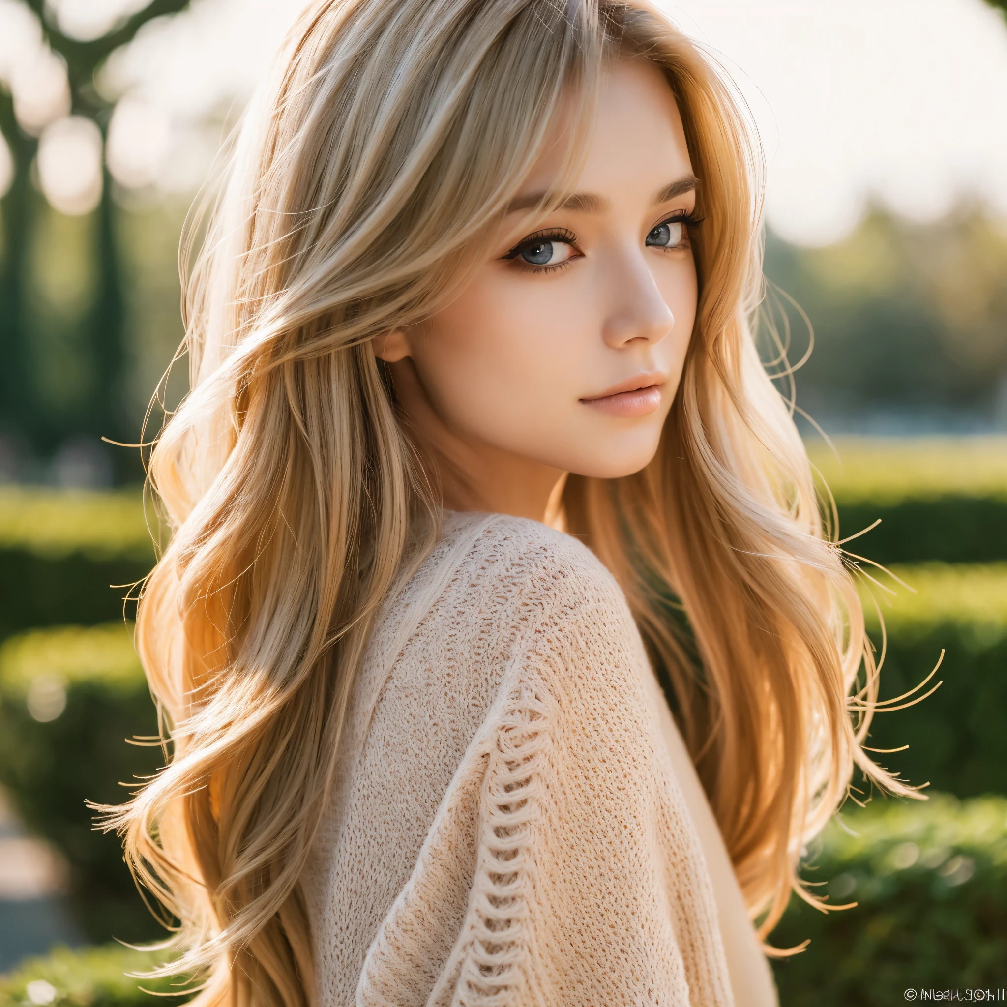 (best quality,4k,8k,highres,masterpiece:1.2),ultra-detailed,(realistic,photorealistic,photo-realistic:1.37),Jennie with wavy and blonde hair,beautiful detailed eyes,beautiful detailed lips,extremely detailed eyes and face,longeyelashes,1girl,feminine appearance,stunning beauty,stylish outfit,confident expression,natural lighting,portrait photography,vibrant colors,soft and warm color tones