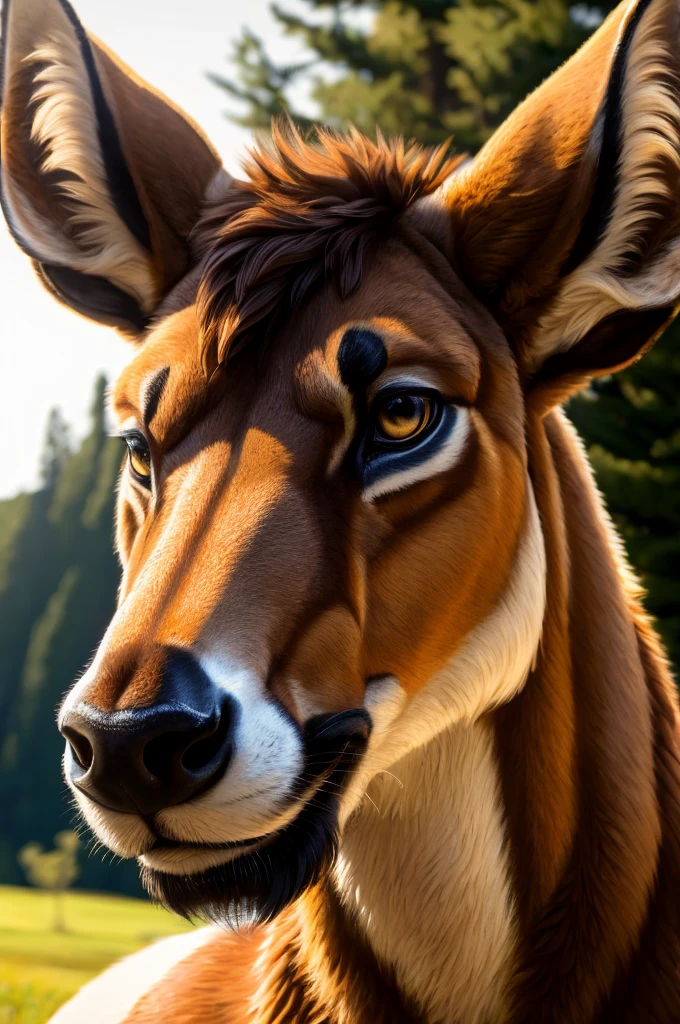 solo,furry,anthro,Deer,male,E621,standing,hands behind back,wearing underwear,plain background,front view,(best quality,4k,8k,highres,masterpiece:1.2),ultra-detailed,(realistic,photorealistic,photo-realistic:1.37),illustration,sharp focus,colorful lighting,soft shadows,goatee beard,curved horns,expressive eyes,detail-rich fur,textured skin,vivid colors,bokeh
