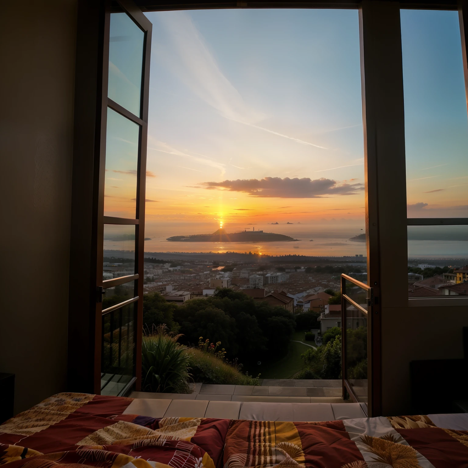 open see with the best view and the best sunset