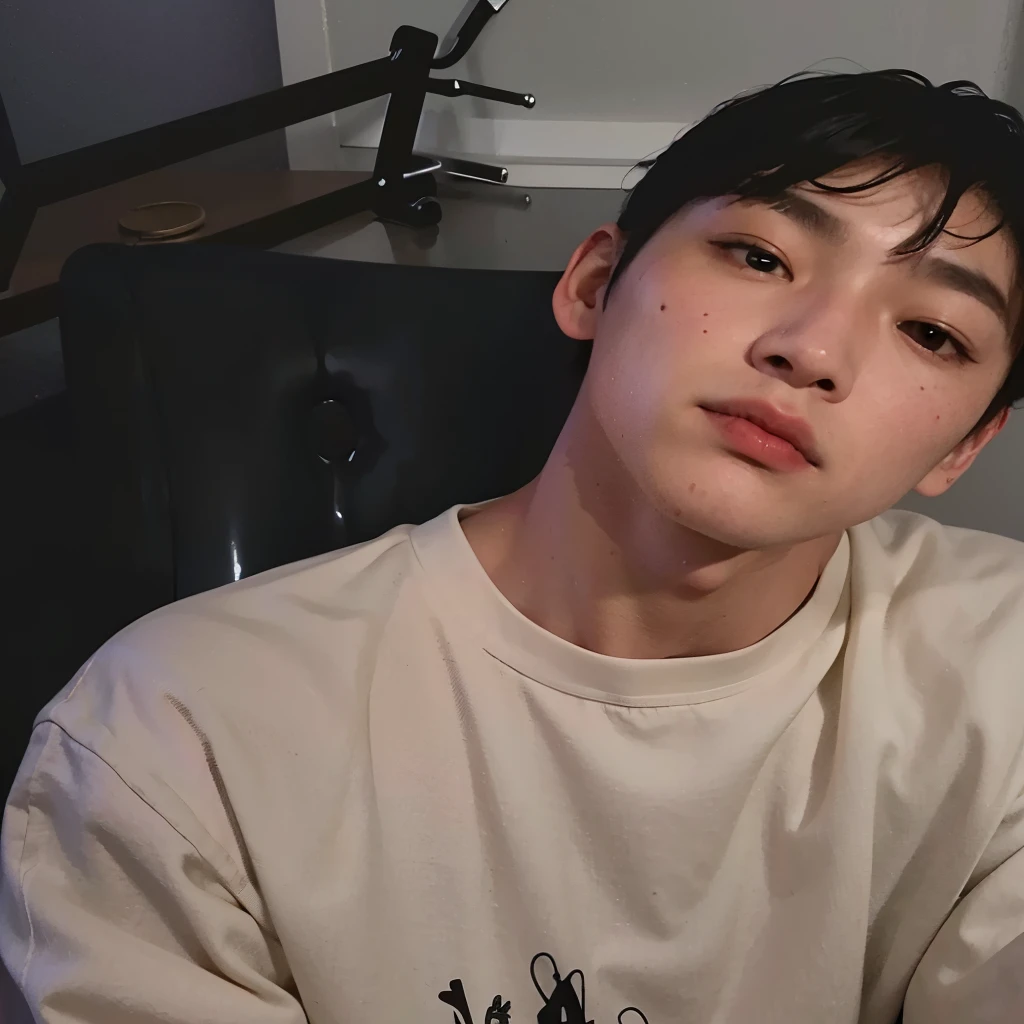 there is a man that is sitting down with a cell phone, Shinji, Marcos Lee, hyung tae, Kim Taehyung, Hong junho hyung, inspirado em Taehyung do Bts, lindo chad queixo, taejune kim, adorable and pale korean face, Shin Jeongho, inspirado em Kim Taehyung Wonbin Lee, jossi do blackpink