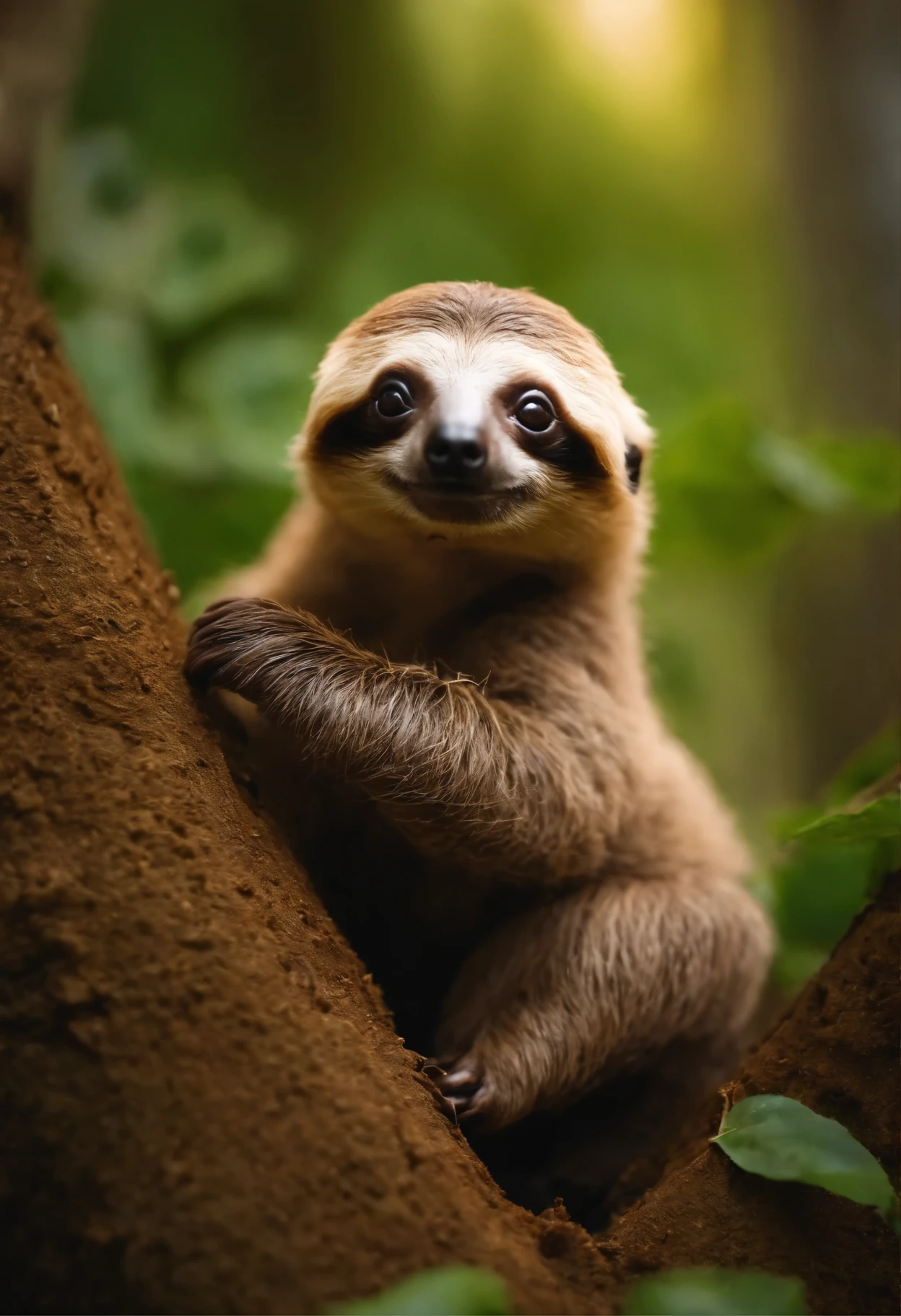 there is a sloth, who eats a slice of pizza, Cute forest creature, Sergey Zabelin, Miniature babyy, 8K)), The cutest, Whoah, alexey egorov, Emma Andievskaya, Cute sloth eating cake, Alexander Gerimsky, 🐿🍸🍋, in style of kyrill kotashev