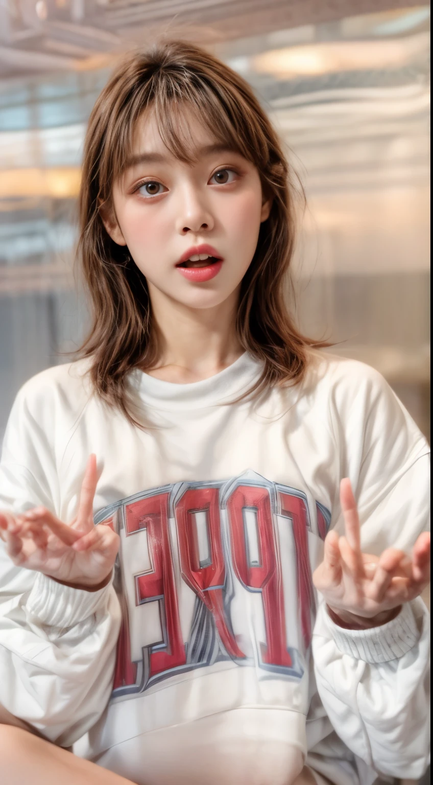masterpiece、8K、32K、highest quality、(Detailed both eyes)、(cute japanese woman、bangs)、23 years old、elegant、swet、black hair