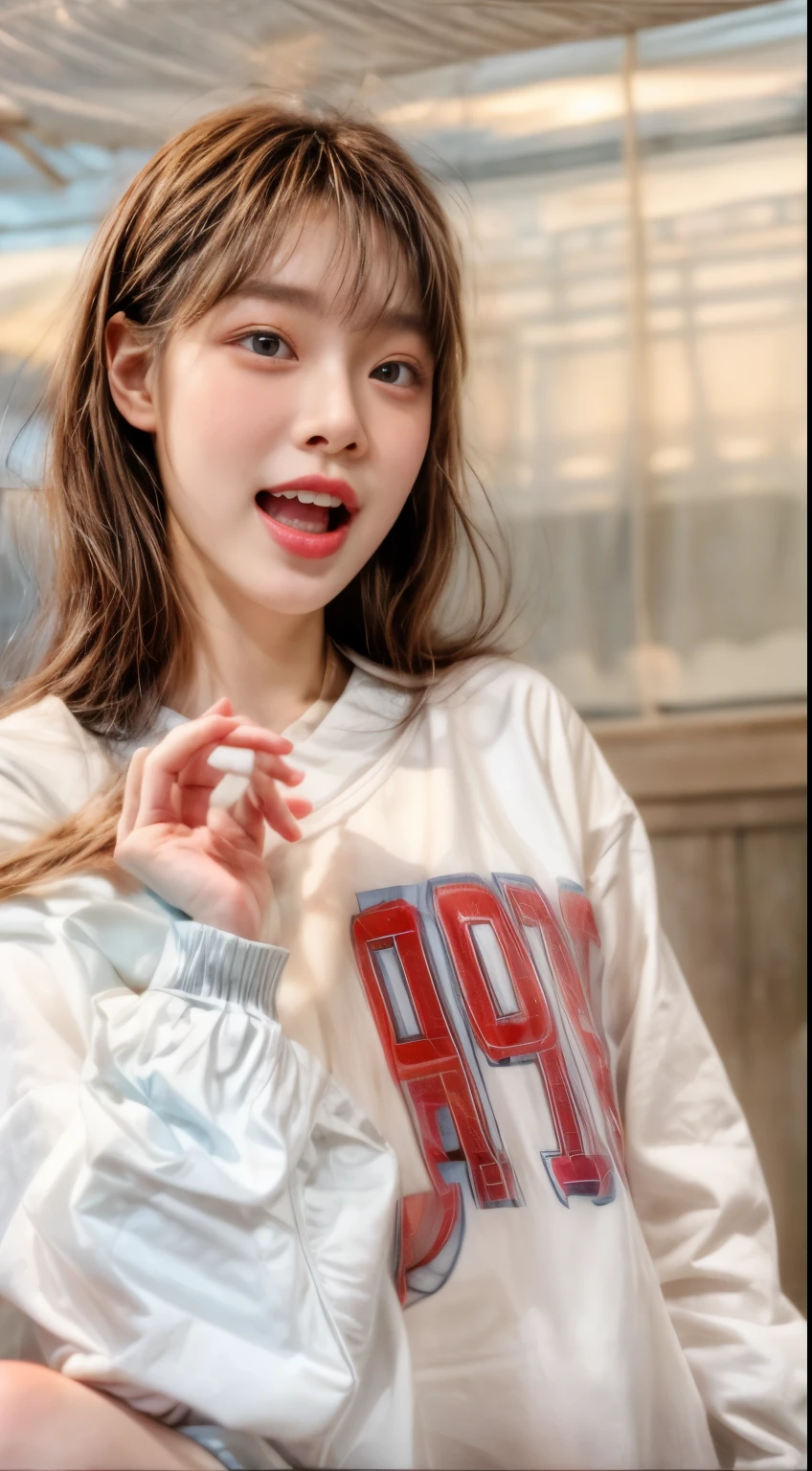 masterpiece、8K、32K、highest quality、(Detailed both eyes)、(cute japanese woman、bangs)、23 years old、elegant、swet、black hair