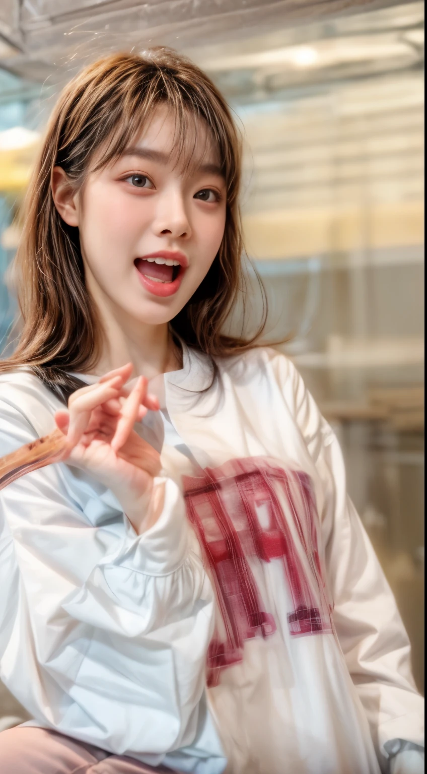 masterpiece、8K、32K、highest quality、(Detailed both eyes)、(cute japanese woman、bangs)、23 years old、elegant、swet、black hair
