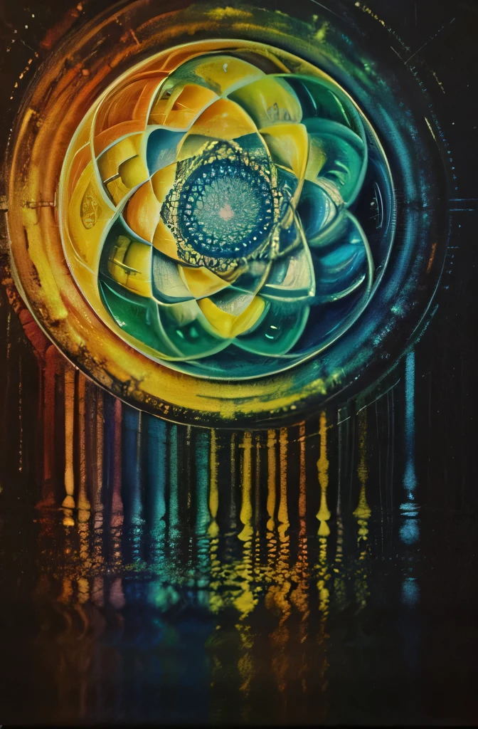 Sacred mathematics, flor da vida, cores leves remeta profundidade e relaxamento, Abstraction, oil painting, muitas cores, abstrato, Fibonacci -no paisagens, pessoas, rostos, animais