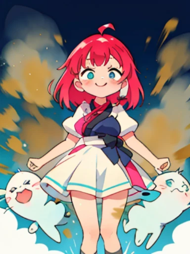 「Kyoto Animation」wind anime illustration、highest quality、（cute：1.1）、（cute：1.5）、（High resolution：1.2）、It&#39;s ridiculously ridiculous：1.3、Very fine illustrations、break、1 Beautiful Girl、solo、 (heterochromia、light blue eyes and light green eyes)、star eye silhouette、solo、standing position、Himeme、big breasts、Braid、Light pink hair、medium long hair、standing position、whole body、(Little:1.2)、women stink、????、shyness、blush、Satisfied smile、Gas comes out of the butt、put pressure on your face、lots of gas、Feeling like diarrhea、Sweat、Active、My body trembles、Hip Attack、dynamism、