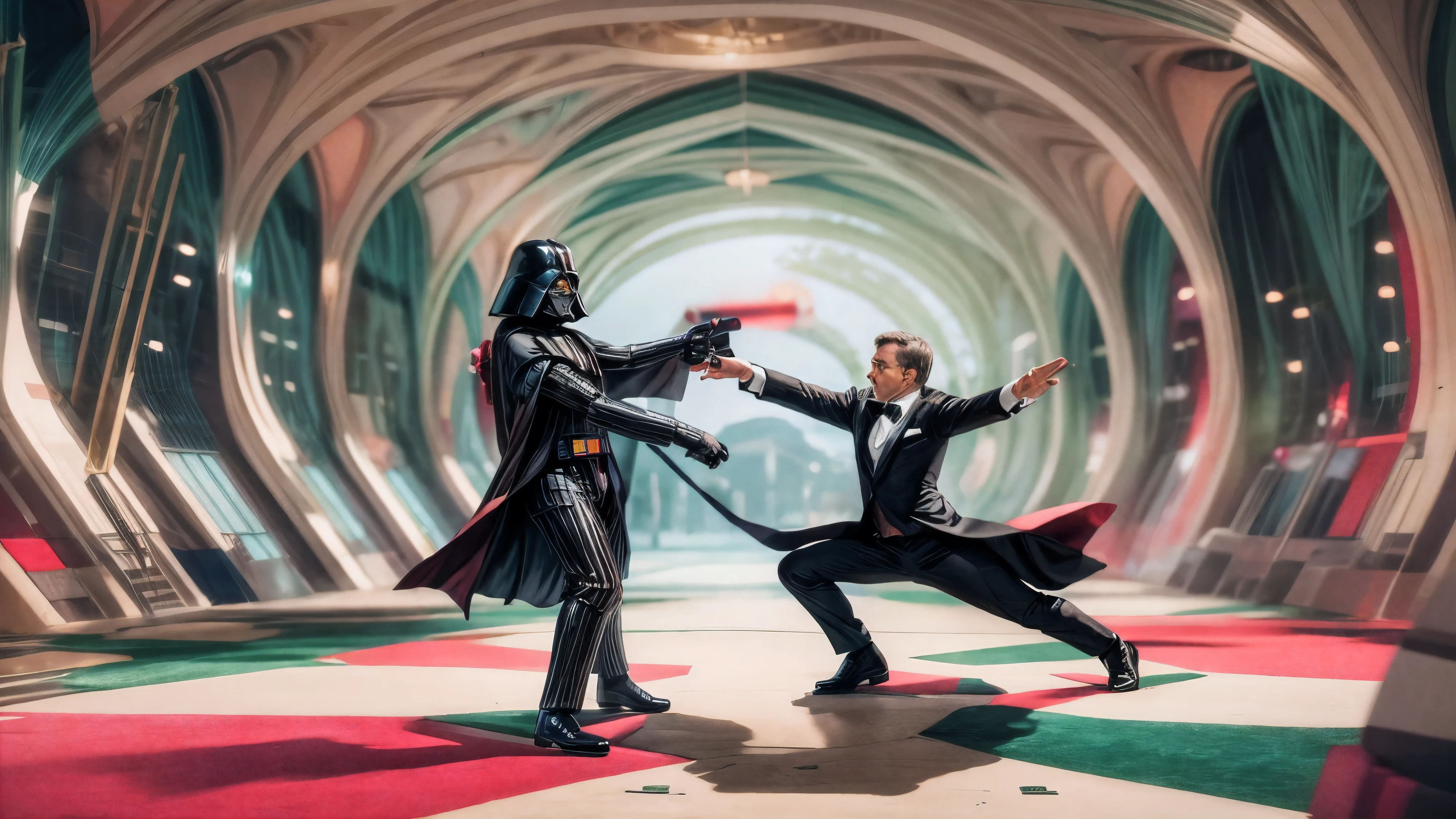 Darth Vader FIGHTS James Bond on Arches