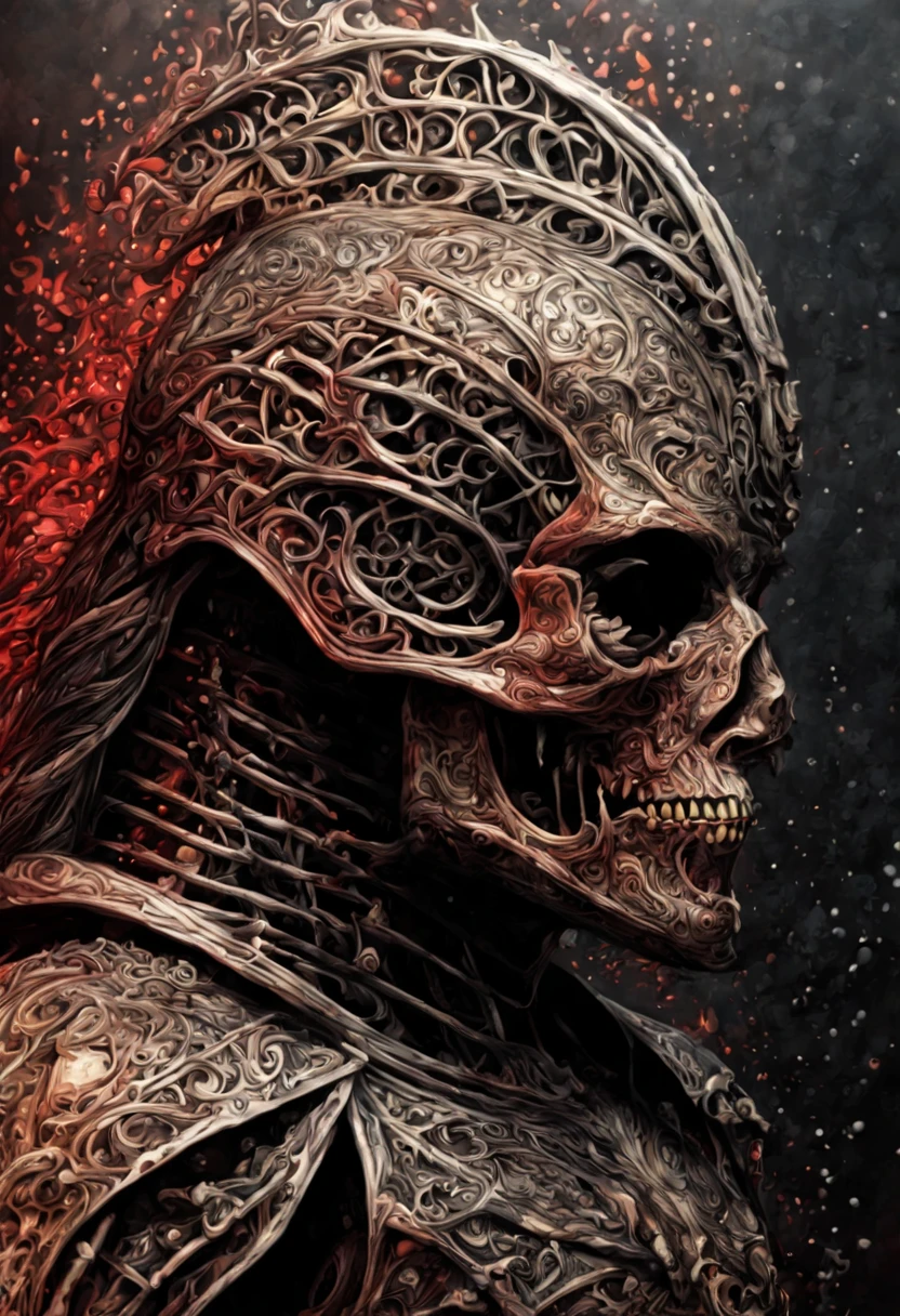 (obra de arte, melhor qualidade: 1.2), ultra detalhado, Maior detalhe, (horror corporal: 1.4), (bioMachine: 1.3), (sangrento: 1.2), ser vivo, (colorida: -1.0), Satanic, (Machine: 1.3), Shark (Zentangle: 1.2), oil color scheme black