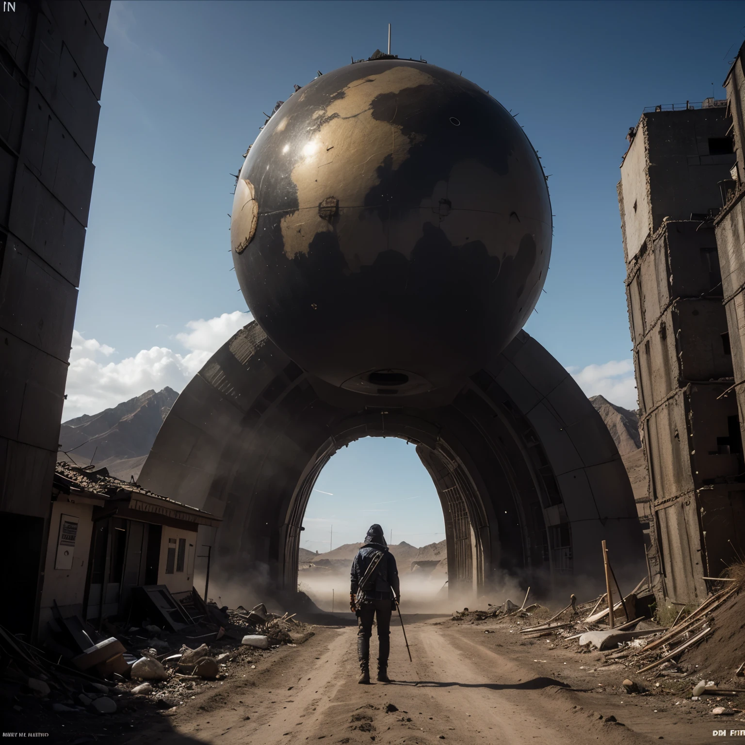 ((Mejor calidad)), ((obra maestra)), (detallado), portada de album musical, (fin del mundo:1.5), apocalyptic,realista, rock
