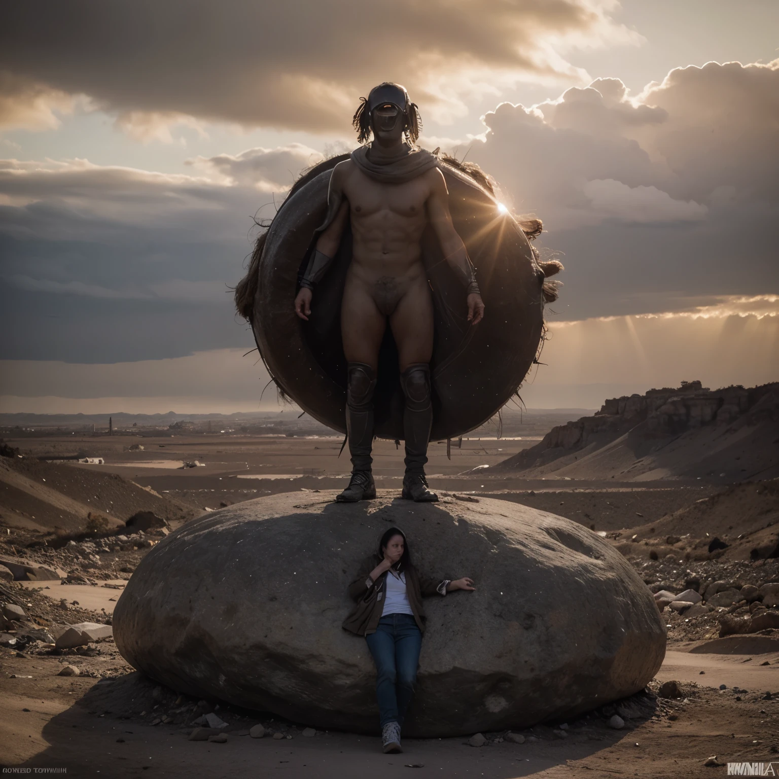 ((Mejor calidad)), ((obra maestra)), (detallado), (fin del mundo:1.5), apocalyptic,realista, rock