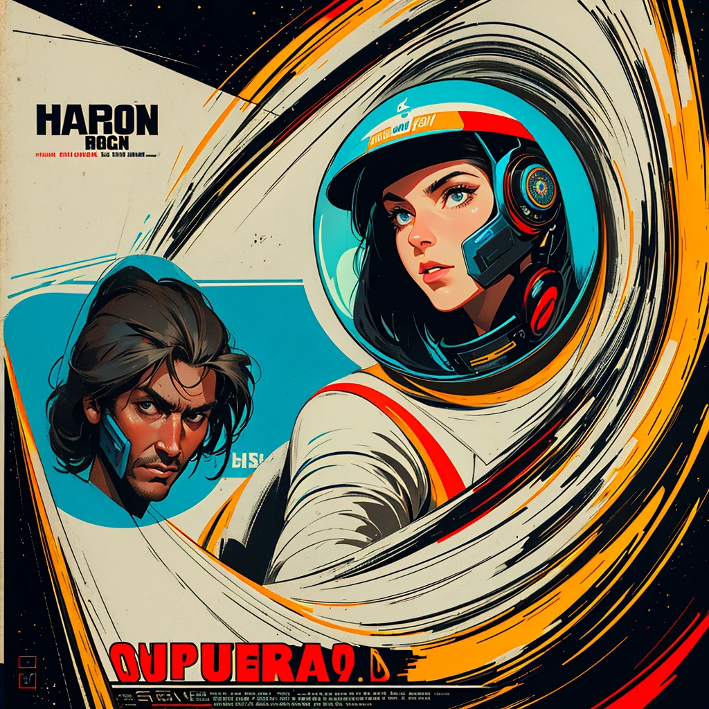 32k,highest quality,Perfect One Woman,60's,70's,80's,old movie posters,universe,retro,vintage,bauhaus,abstract,Space Thriller Movie Poster,Futuristic,shape,OK,propaganda,war,