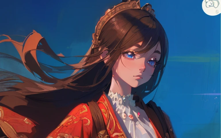masterpiece, best quality, Super detailed, illustration, (1 girl), Beautiful and delicate eyes, looking at the audience, close up, Shy,profile,open one's eyes,big eyes