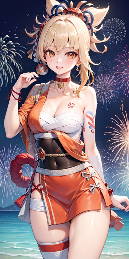high resolution,4K,human development report,1 girl, photoactual, actual,sweaty skin, face slimming,yangmi,Heavy makeup, permanent,(((Half body))), medium breasts,earrings ,   