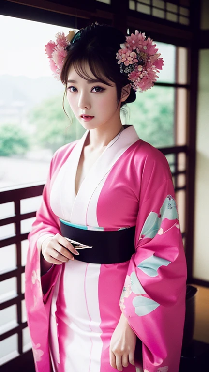 l Korean kpop idol Woman,girl sexy kimono, very bad image negative_v1.3