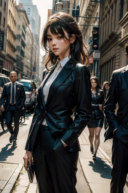 Suit Girls beauty of suit、pant suit
