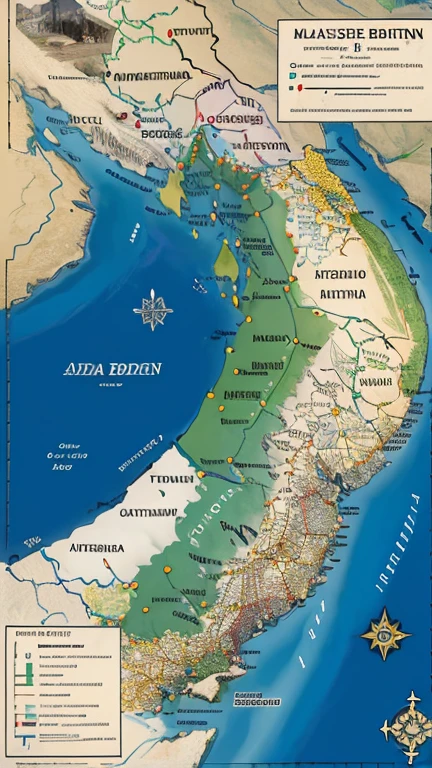 (masterpiece, informative, detailed map:1.3), intricate depiction of Palestine-Israel borders, (controversial lines:1.2), historical context markers, vivid colors, evolving over seven decades, (border demarcations:1.1), topographic details, key landmarks, labels in Arabic and Hebrew, historical events timeline, dynamic shading, border dispute areas highlighted, symbols of peace and conflict, intricate coastline details, evolving political entities, immersive storytelling through cartography, high-resolution rendering, comprehensive legend, visually engaging geographic tapestry.
