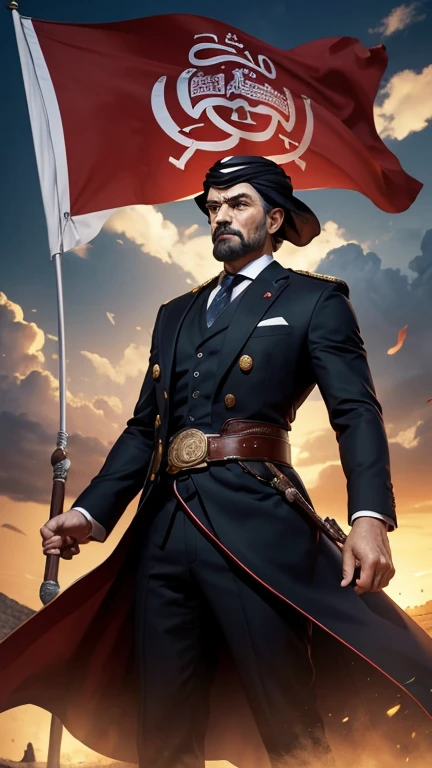 (masterpiece, impactful, CGI, official art:1.2), dynamic representation of geopolitical backing, (western influences:1.3), iconic symbols of support, evolving political landscapes, figures in suits and traditional attire, (Arab alliances:1.1), regional leaders in stoic poses, flags waving proudly, shifting power dynamics, evolving expressions of solidarity, turbulent clouds of uncertainty, detailed political symbols, vibrant colors, intense emotions, high-resolution clarity, immersive storytelling through visual metaphors.