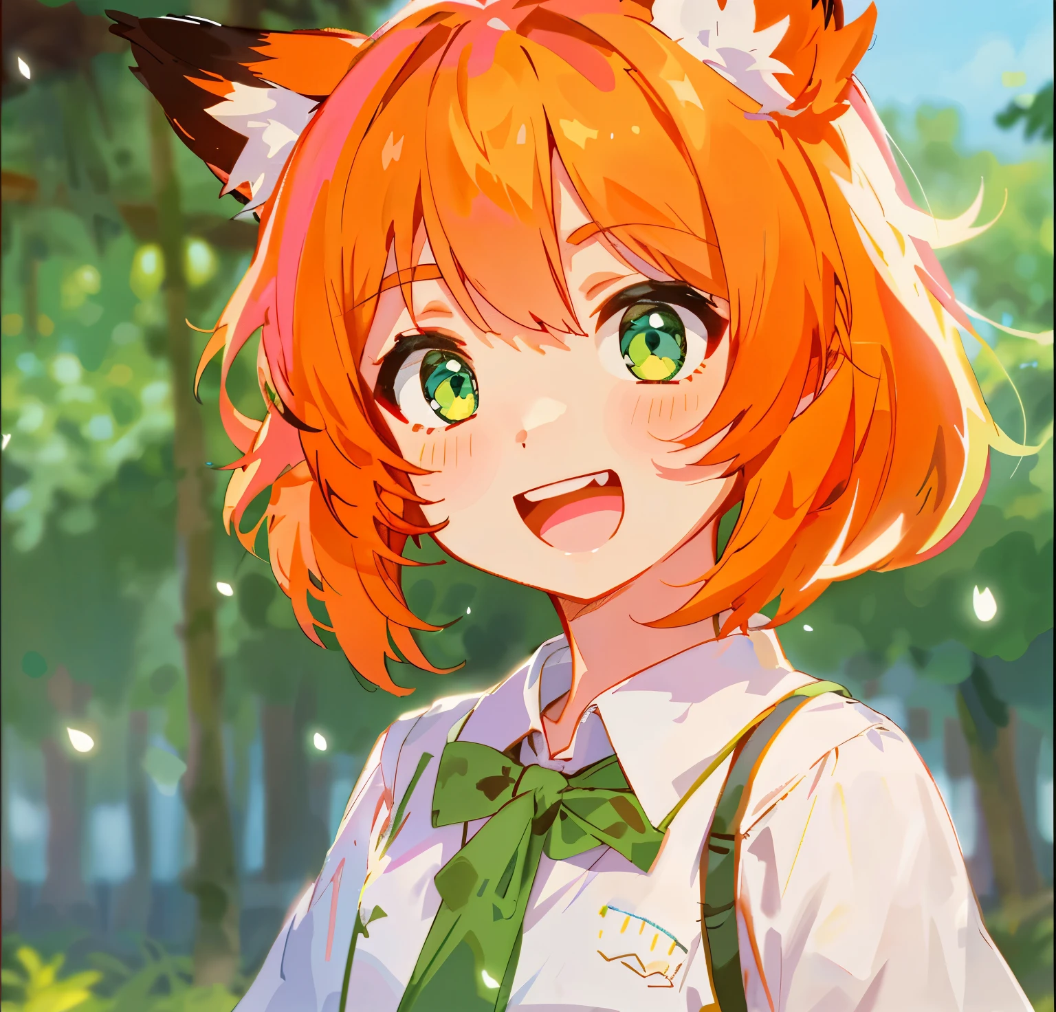 The mouth is smaller，sleeves are white