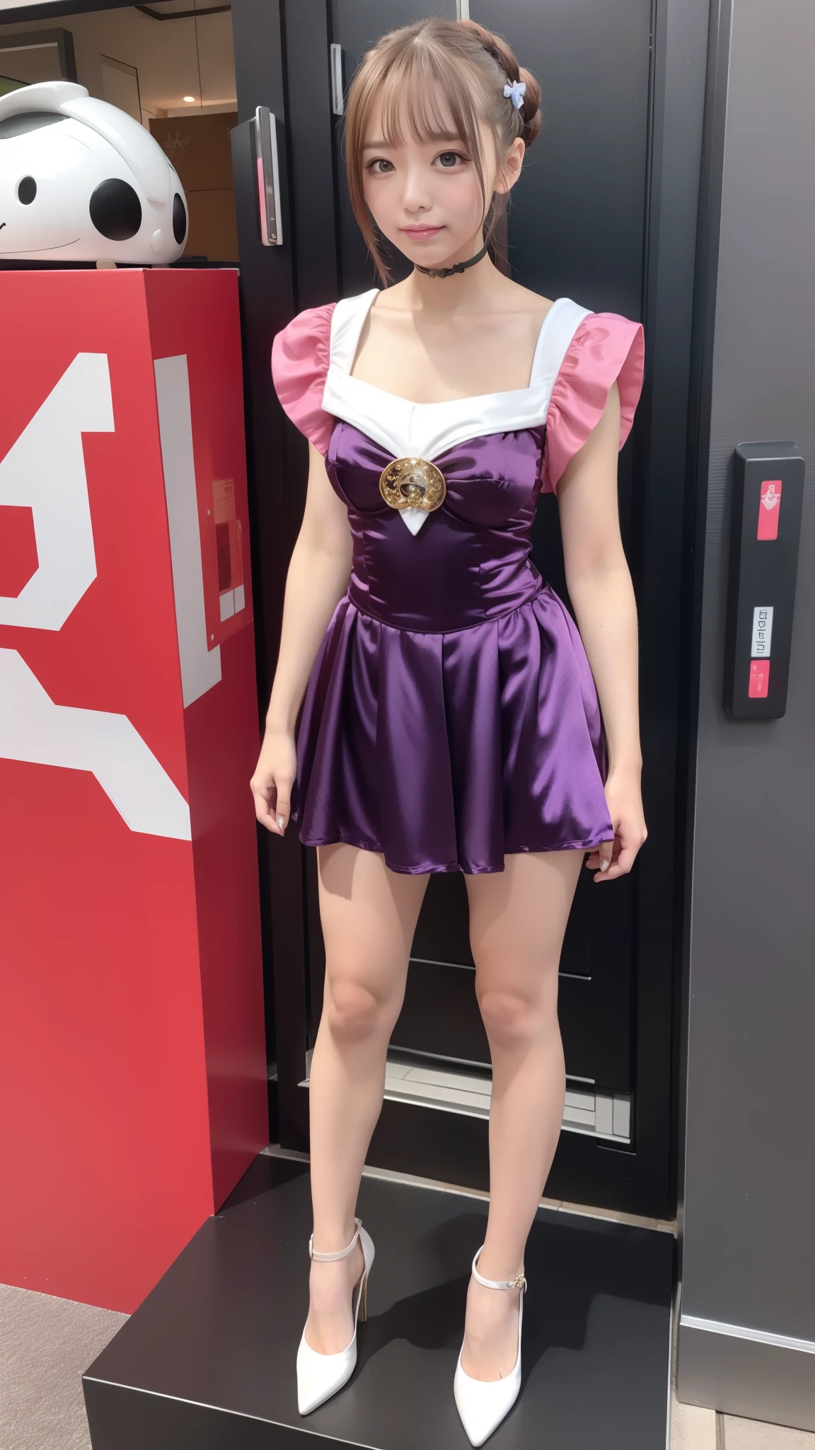 Sailor-moon, Cosplay, Pink Satin Fabric