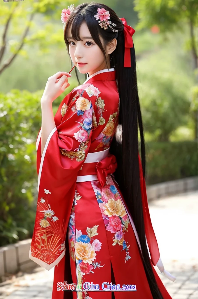 Beauties in Japanese kimonos, beauties in Korean costumes, and beauties in Chinese clothes