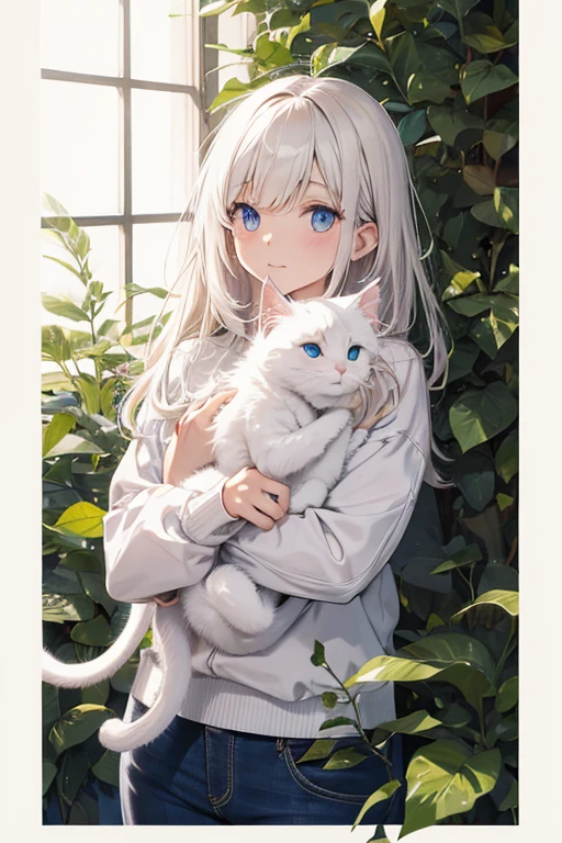 A white kitten