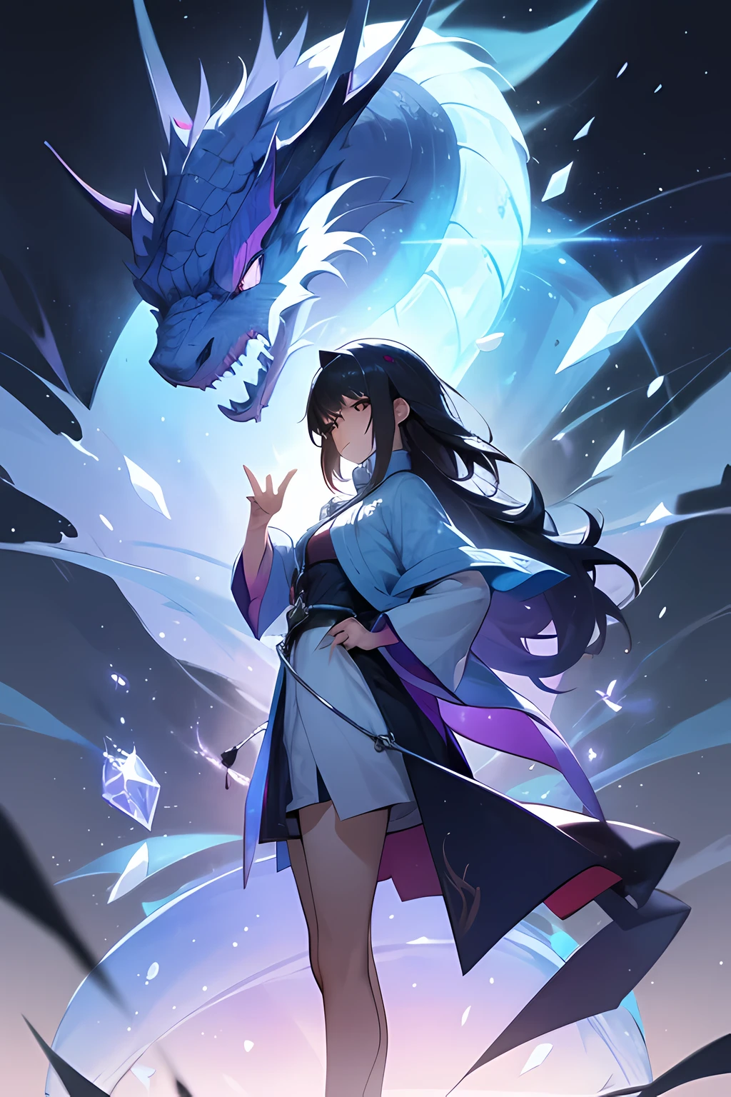 When she opened her eyes, she found herself standing in front of a majestic creature known as the Mist Dragon. The dragon explained that the crystal was a source of power for those who possessed the ability to control the mist. It had chosen Kaida as its guardian, and from that day on, she would have the power to control the mist at her will.