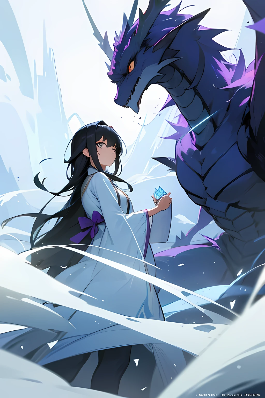 When she opened her eyes, she found herself standing in front of a majestic creature known as the Mist Dragon. The dragon explained that the crystal was a source of power for those who possessed the ability to control the mist. It had chosen Kaida as its guardian, and from that day on, she would have the power to control the mist at her will.