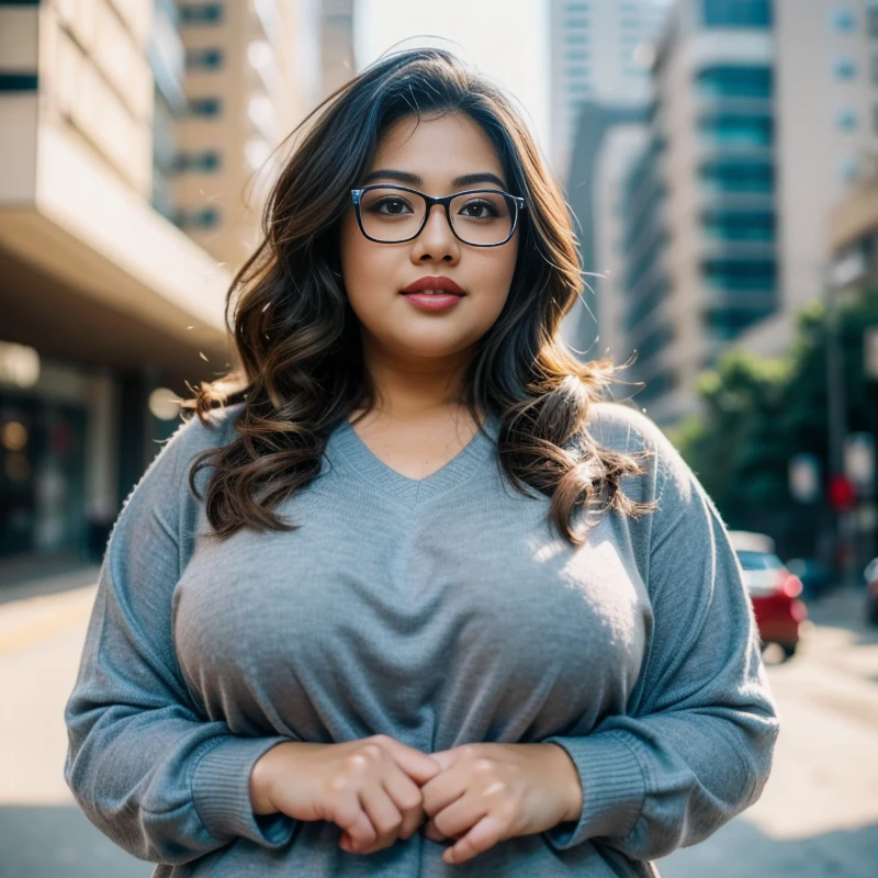 "(best quality,ultra-detailed,realistic:1.37),1 girl, chubby, malay, chubby, glasses, cleavage,busty,beautiful detailed eyes,beautiful detailed lips,extremely detailed face,brown sweater, grey legging, outdoor, Adorable young bbw woman, charming,wavy short bob hair, vneck tshirt, indonesian, perfect ???????, plants, cityscape, glasses, sharp face, dynamic pose, perfect boobs, grocery market, bbw