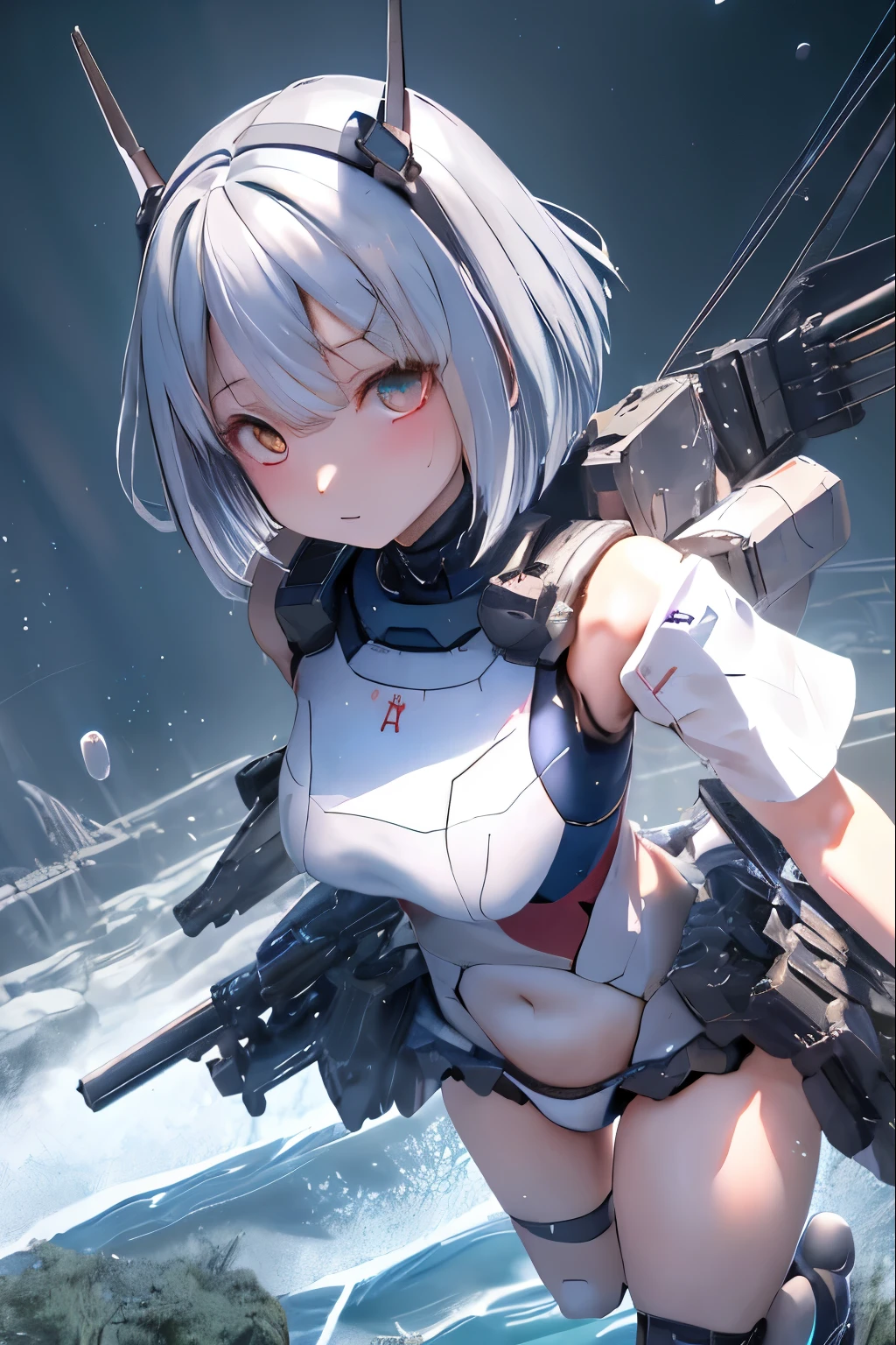 ((Best quality)), ((masterpiece)), (detailed:1.4), 3D, an image of a beautiful cyberpunk female,HDR (High Dynamic Range),Ray Tracing,NVIDIA RTX,Super-Resolution,Unreal 5,Subsurface scattering,PBR Texturing,Post-processing,Anisotropic Filtering,Depth-of-field,Maximum clarity and sharpness,Multi-layered textures,Albeo and Specular maps,Surface shading,Accurate simulation of light-material interaction,Perfect proportions,Octane Render,Two-ton lighting,Wide aperture,Low ISO,White balance,Rule of thirds,8K RAW,long braid on one side,wet panties,Take the floral panties,white panties,can saw a trace on my underwear vagina,Pink floral panties,two leg only, panties is very wet,The panties are so sheer you can see the pussy,(idle),Spread legs,can see the pussy from panties,black stockings,black garter belt,zoom in pussy,very huge breasts,Breasts as big as watermelons,tight legs,big labia majora pussy,Put hand on the genital area where you are wearing underwear,two women,big tits,There was another woman who was naked Another woman was wearing white lingerie with a floral pattern,very big breasts,big clitoris female genitalia, sci-fi shirt,pubic hair,There is a small tattoo above the genitals,Lace patterned panties,The pussy is dark in color,There is a lot of white hair on the pussy,There is sweat on the body,Pulling up panties to show her pussy,white color hair women,(white color panties),white short skirt ,lots of white fur,Spread your legs and kneel
