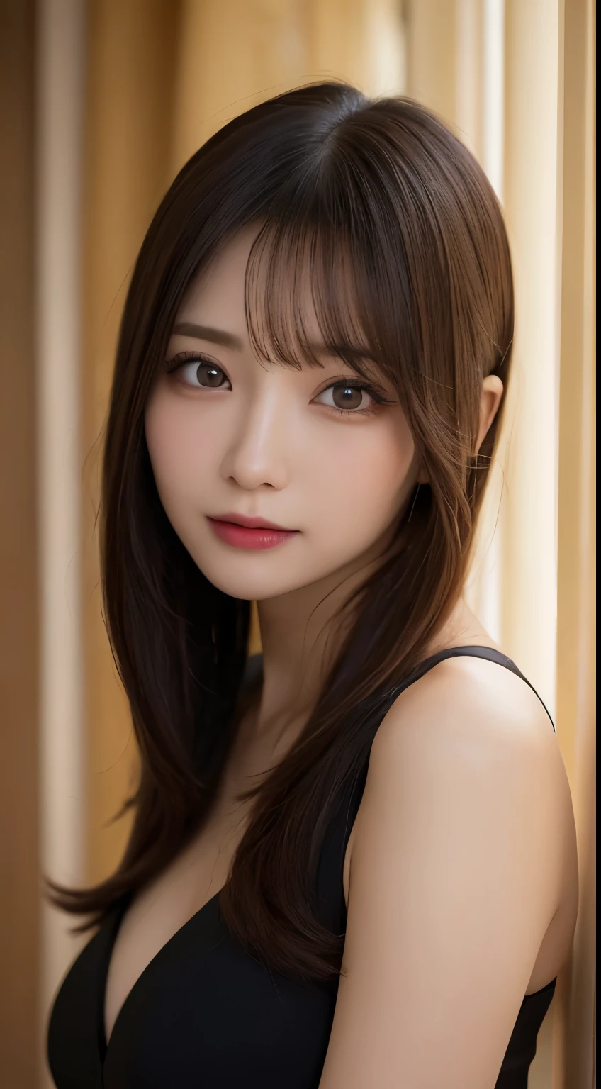 table top, highest quality, shape, Super detailed, finely, High resolution, 8k wallpaper, 完璧なダイナミックな構shape, beautiful and detailed eyes , Hotel(Bet,Black sheets), sexy face,A face of ecstasy,Face at the peak of sexual excitement,narrow side
