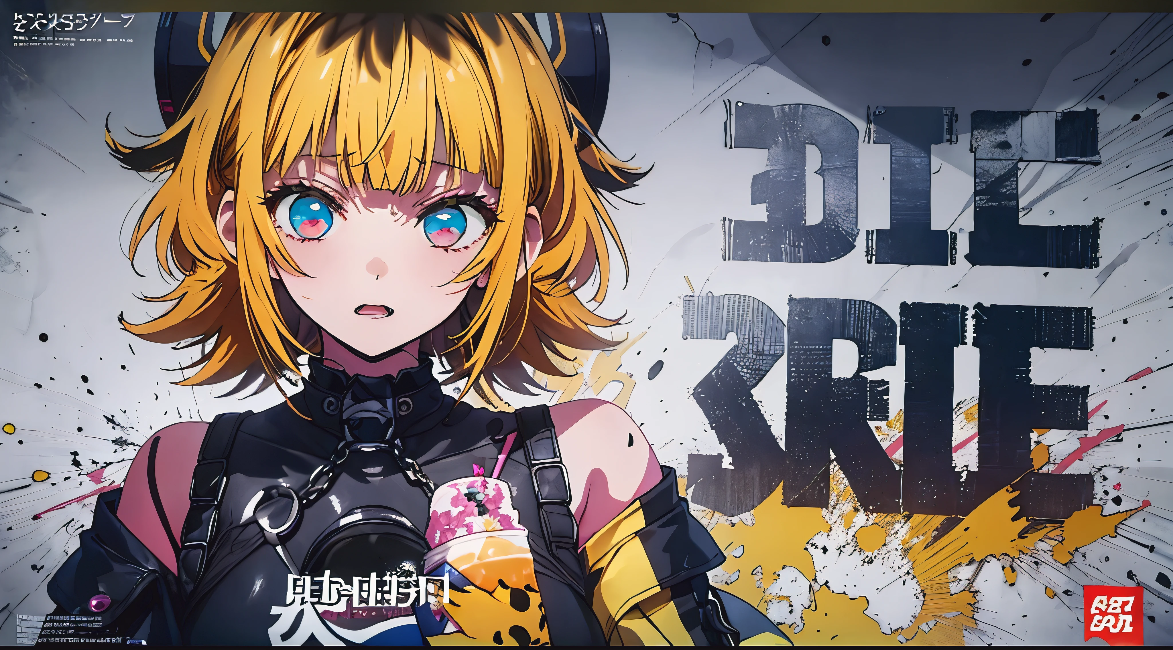 (((dramatic))), (((gritty))), (((intense)))) The movie poster features as the central character. She is shy in the center of the poster, wearing idol clothing, And the determined look on her face. The background is dark and gritty, feeling of drunkenness. The article is bold and eye-catching, with catchy slogans that add to the overall drama and excitement. The color palette is dominated by dark colors, Dotted with bright colors, giving the poster a dynamic and visual impact, tachi-e (magazine:1.3), (cover-style:1.3), fashionable, vibrant, clothing, take a pose, front, colorful, dynamic, background, element, With confidence, expressive, holding, statement, attachment, majestic, coiled, Around it, touch, scene, article, cover, bold, eye-catching, title, fashion, Font, catchy, title, bigger, eye-catching, modern, tendency, concentrate, stylish, 1 girl