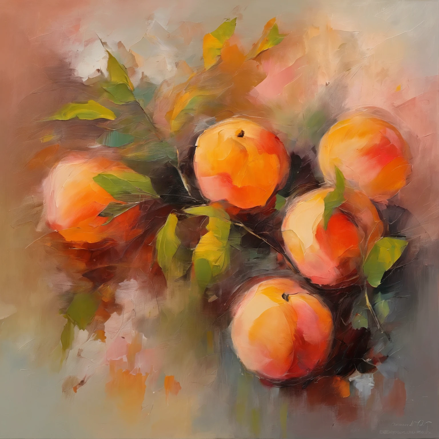 Peach,abstract art,emotion,Emotional