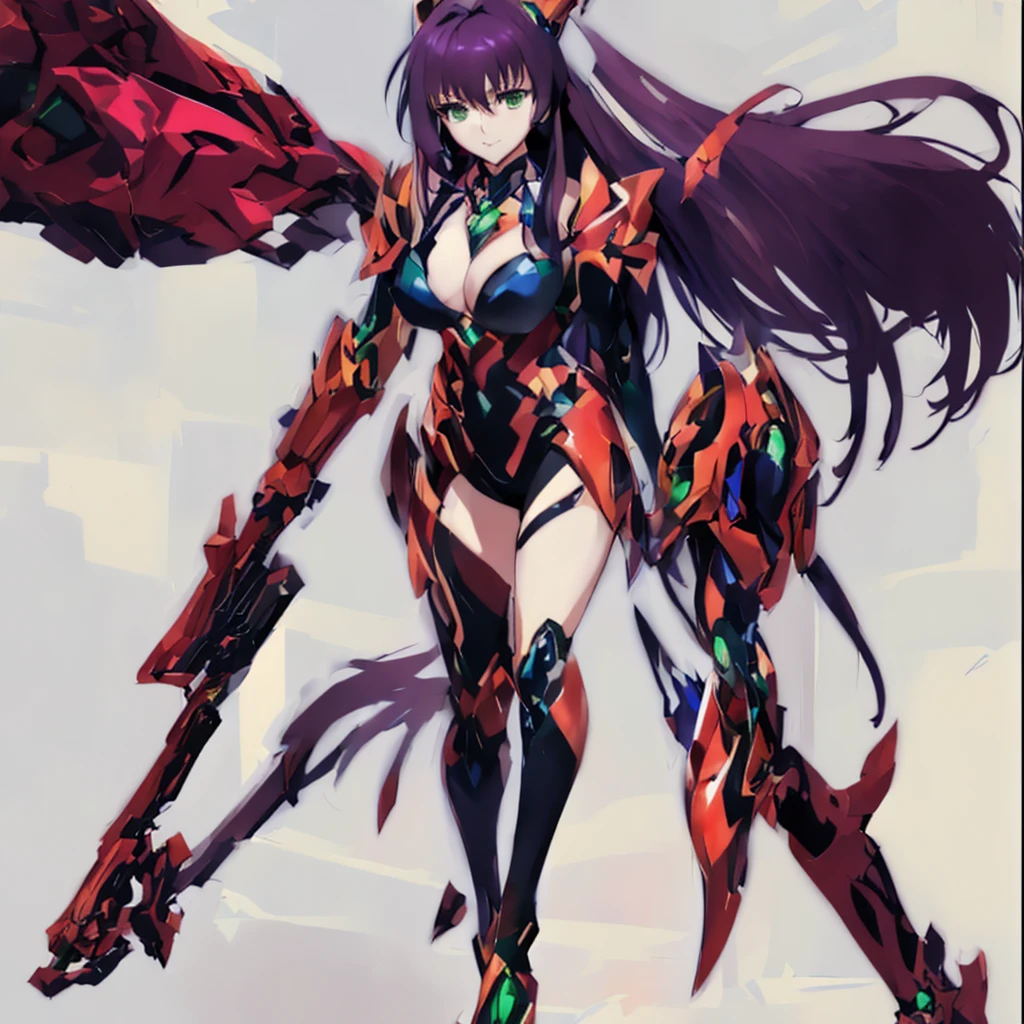 Anime character in red and black costume, full body, Red armor, ryuko matoi, lava and fire goddess, gurren lagann, Girl wearing mechanical cyber armor,scarlet armor,armor girl, 女性アクションanime girl, anime female hero portrait, Girl wearing mechanical cyber armor,Arafed image of a woman wearing spear and armor, Panoramic view of the dark magician, armor girl, wearing witchblade armor, anime figures, black and red armor, in monster hunter armor, lady in red armor, biomechanics boobs, bikini armor female knight, anime figures,A woman wearing two-tone body armor of red and black,anime goddess,A girl wearing vermilion armor all over her body,Anime character wearing red と黒 cyber armor holding a red and yellow length spear,ironman suit, anime manga robot!! anime girl, lady in Red armor, red demon armor, Red armor, lava and fire goddess,symphogear,Body Armor,未来的な衣装のanime girl,((masterpiece))、(very detailedなCGユニティ8k壁紙)、最high quality、enlightenment、beatiful detailed eyeeautiful detailed hair、very_length_hair、1 girl、universe、solo,vermilion_armor,cleavage,Sexy armor,mecha musume、mechanical parts,masterpiece、最high quality、super detailed、very detailedなenlightenment、very detailed、intricate details、High resolution、超intricate details、very detailedな8K CG壁紙,headgear,starry sky,Also々facial expression,Alsoとした顔,serious expression,beautiful anime high school girl, anime moe art style, 超realistic girl高生, Seductive anime girl, anime girl, realistic girl, 魅力的なanime girl, 超realistic girl高生, anime girl,8K UHD, High resolution,Very detailed CG, high quality shadows, Beautiful and delicate face in every detail, ディテール美しいdelicate eyes,break(very detailedな8k壁紙),(Hvery detailed CG 8K wallpaper),Escape to (chainsaw man),Scathach (destiny/grand order),Reika Shimohira ,high resolution,very繊細で美しいCGenlightenment,最high quality,realistic skin feel,realistic fabric,realistic texture,beautiful thighs,toned legs,beauty of footboard,big breasts thin waist,(((table top))), (((最high quality))),8K,32K,masterpiece,beautiful attractive anime woman,Super fine,super detailed,High resolution,超realistic girl高生,Masseter muscle part, 最high quality, high quality, High resolution, fine texture, high qualityの影, high detail,finely,1 girl in,high school student,soloで,I,one personだけ,one personで,one person,That kind of thing,Adult-like atmosphere,neat and length legs.beautiful thighs,toned legs,beauty of footboard,8 head body,身length:171cm,mature girl,Reddish-purple hair,Reddish-purple hair,Purple hair,cassis colored hair,silky and smooth hair,Colorful hair,Straight hair,beautiful hairl,彼女は首にnecklace身に着けています,necklace,ビーズnecklace,magatama accessories,slight smile,colorful eyes,green eyes,jade eyes,beautiful eyes,bright eyes,delicate eyes,jewel-like eyes,jade eyes,droopy eyes,(green eyes:1.5),cowboy shot,symphogear,cyberpunk city background,anime mech armor,SF, {Symphogear:1.15},Anime Mecha Aesthetics,standing,Character Design,plug suit,Precision painting,(((Detailed details))),(((artwork))),