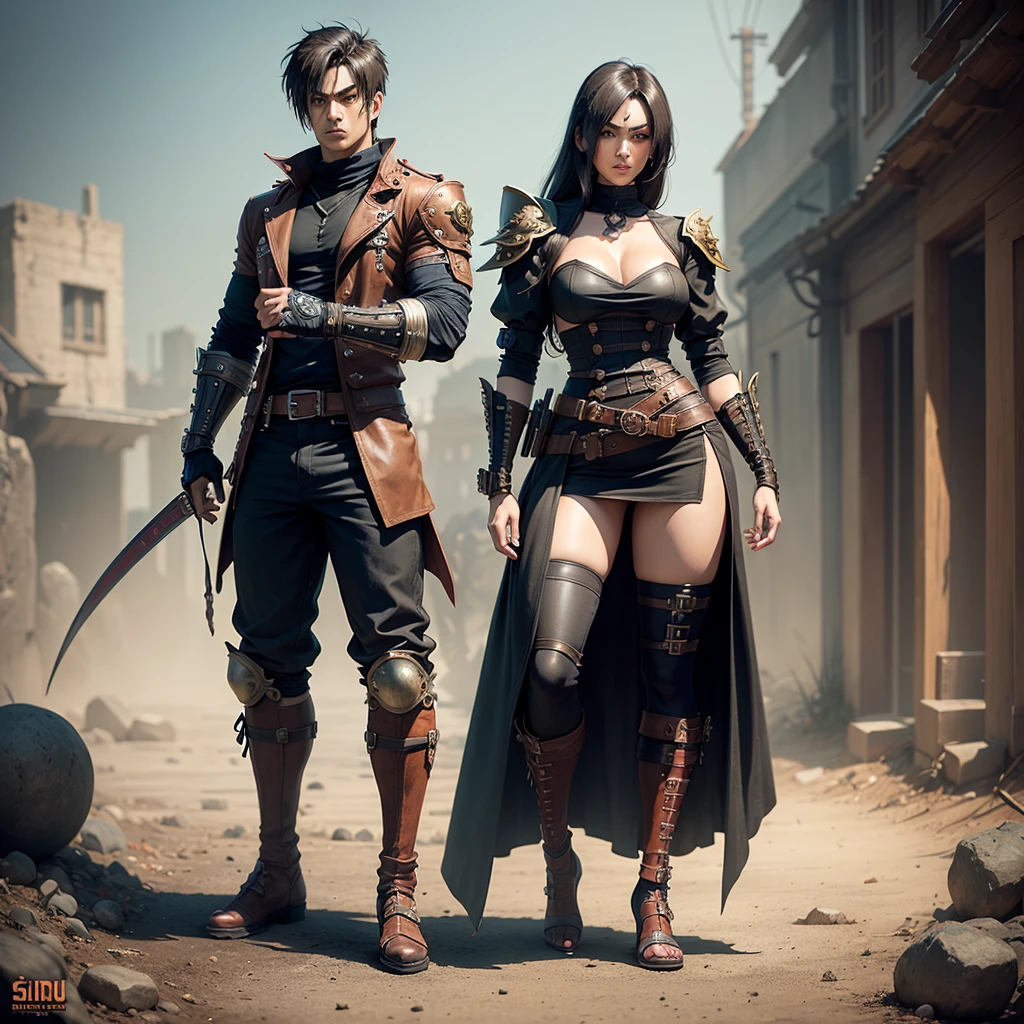 (((full body portrait))) Ninja Gaiden steampunk